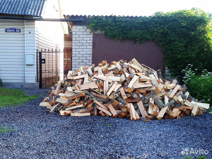 Дрова березовые колотые сухие