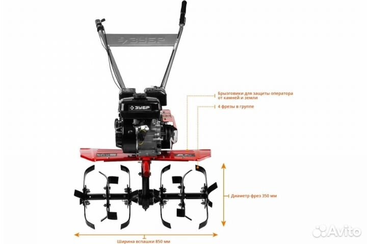 Бензиновый мотоблок зубр мтб-300