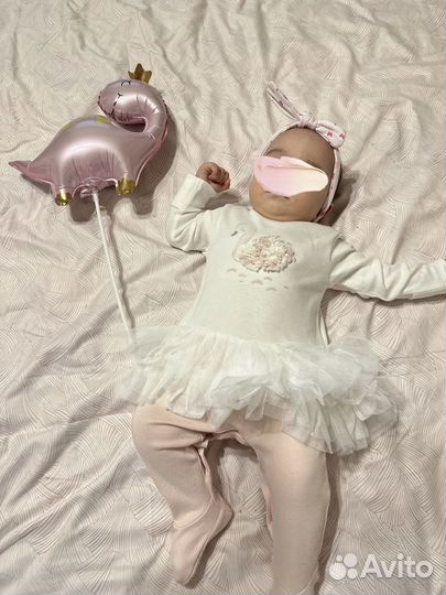 Боди нарядное для девочки mothercare