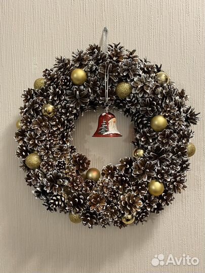 Рождественский венок на дверь