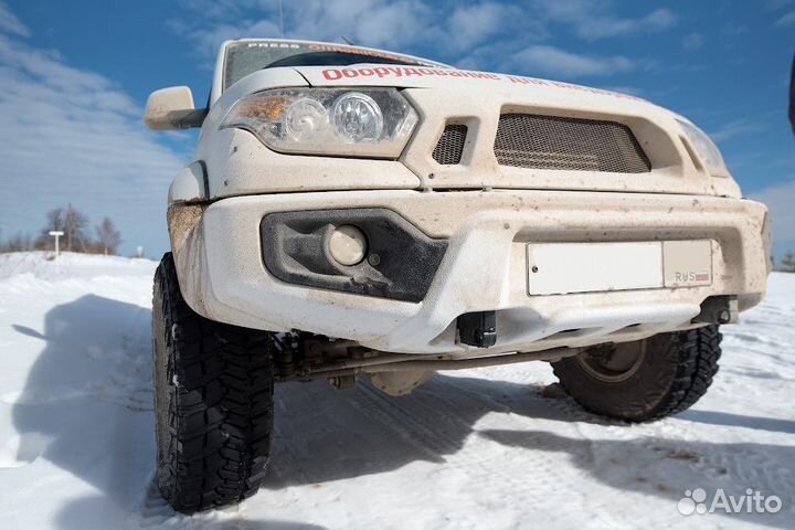 Силовой бампер перед UAZ базовый,без оптики,покрас