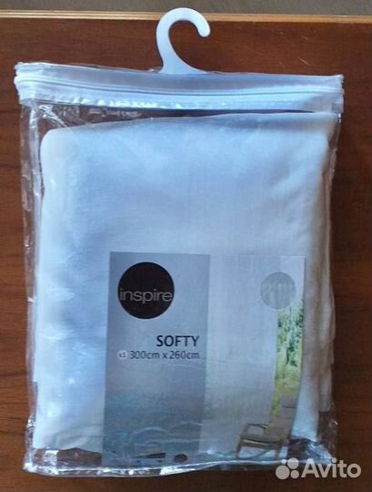 Тюль на ленте Inspire Softy 300х260 экрю