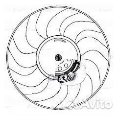 Вентилятор радиатора (без кожуха) LADA 2190 granta