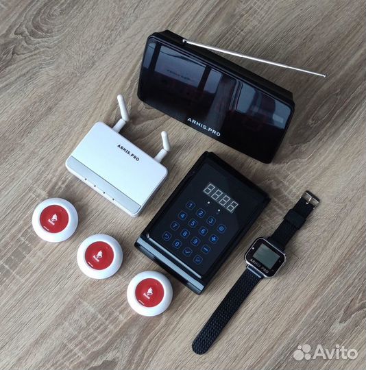 Кнопка Премиум вызов персонала, часы, табло и др