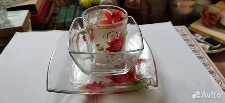 Набор Чашка, тарелка и блюдце