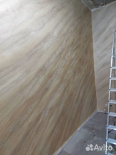 Нанесение декоративной штукатурки