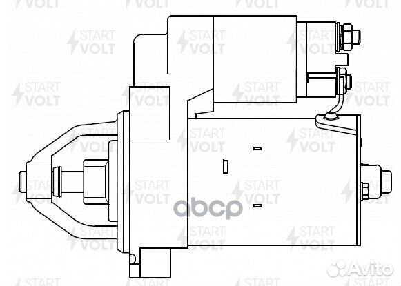 Стартер для а/м Mercedes-Benz C W202 (93) 1.8i