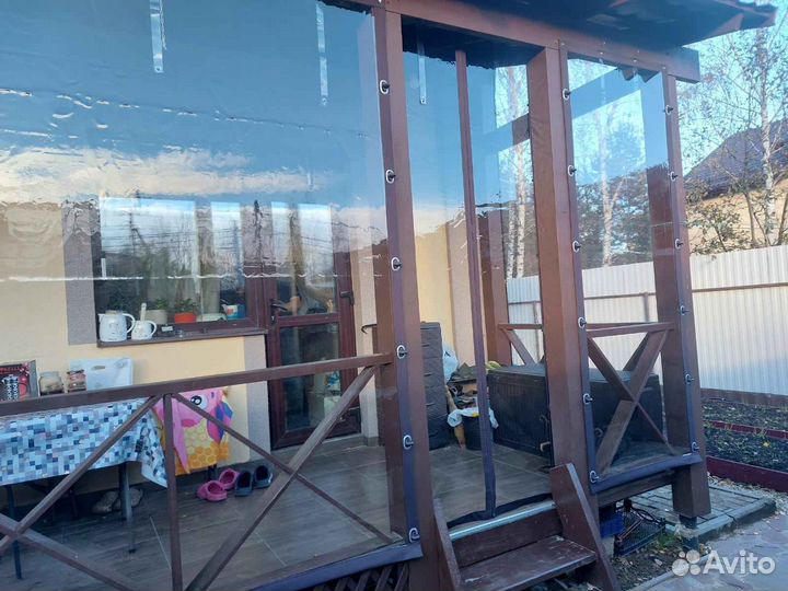 Мягкие окна с открывающимися створками