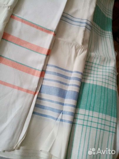 Простынь льняная, хлопчатобумажная