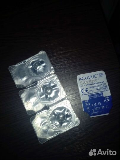 Линзы контактные acuvue oasys двухнедельные -2.75