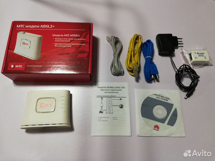 МТС модем adsl2+ (huawei SmartAX MT882a)