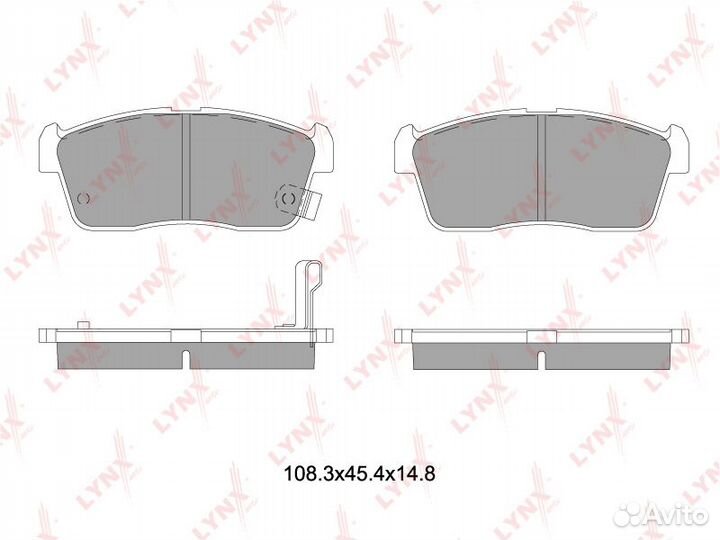 Колодки тормозные дисковые перед