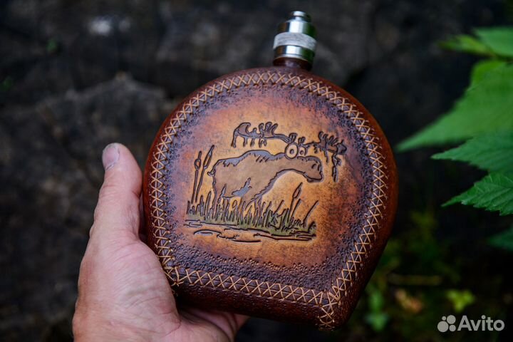 Фляжка для алкоголя из нержавеющей стали 