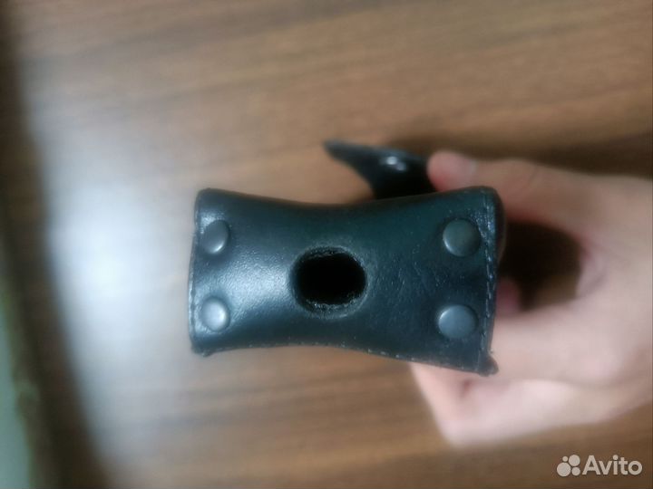 Чехол кожаный подсумок для рации с ремнём