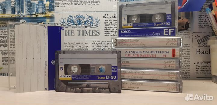 Sony аудиокассеты с музыкой