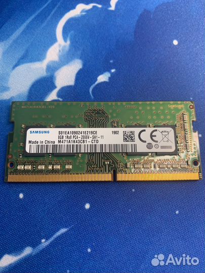 Оперативная память для ноутбука samsung ddr4 8gb