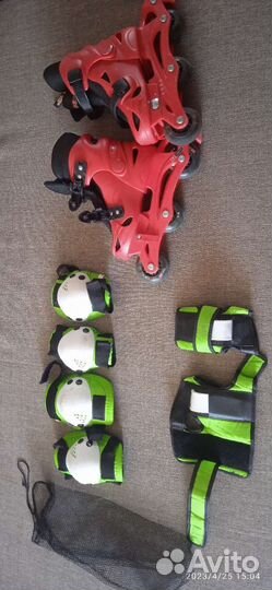 Роликовые коньки детские раздвижные