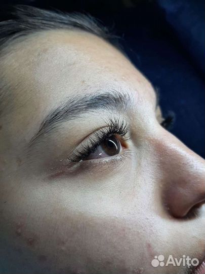 Наращивания ламинирование ресниц оформление бровей