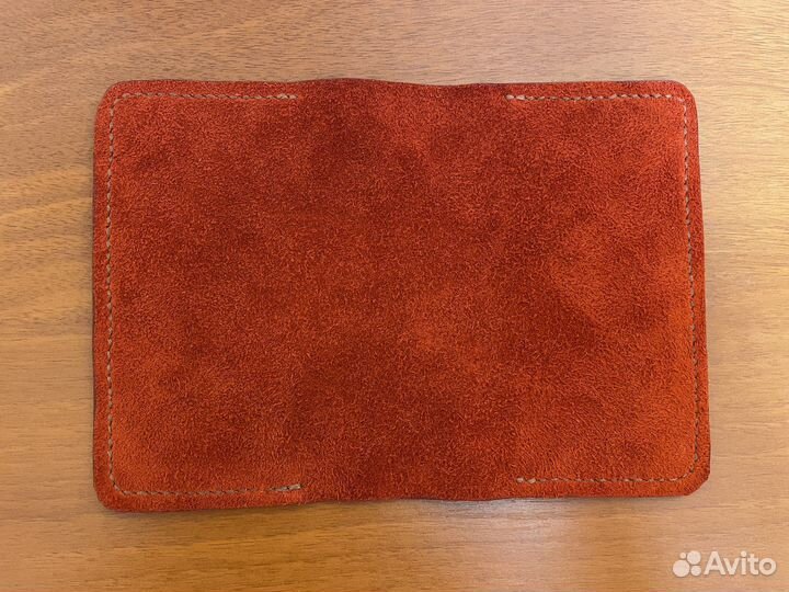 Обложка для паспорта из велюра натуральная кожа