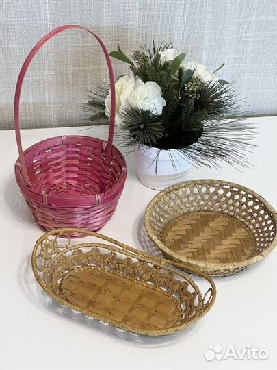 Корзина плетеная для подарков