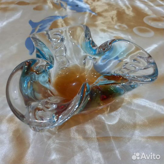 Вазочки времен СССР цветное стекло