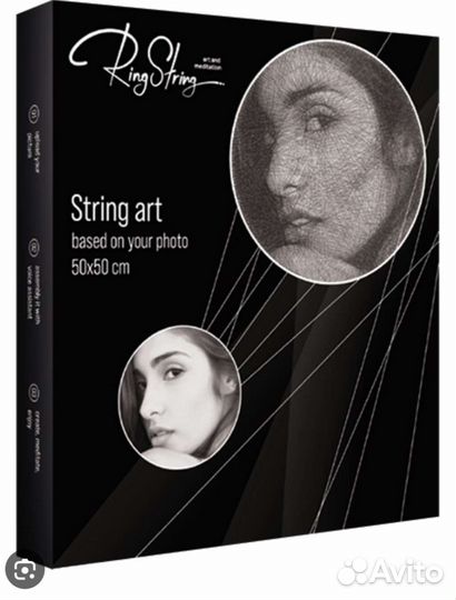 Картина в технике String Art (Ring String)