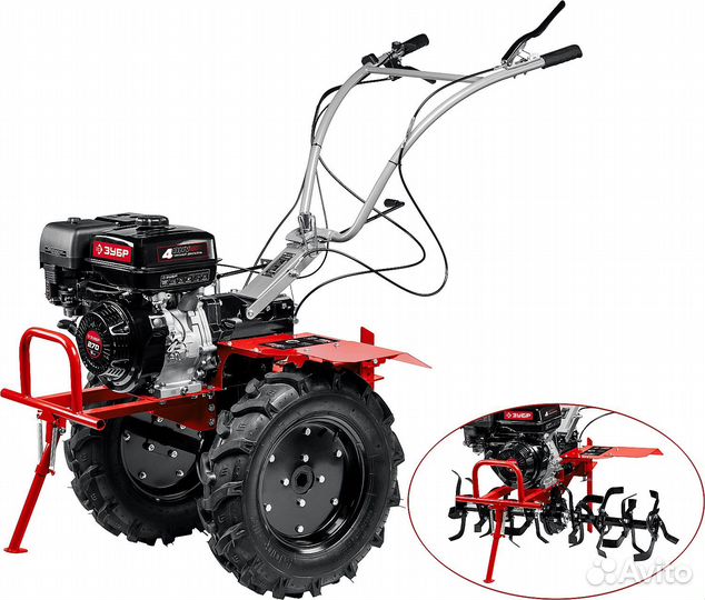 Бензиновый мотоблок с вом зубр, 9 л.с