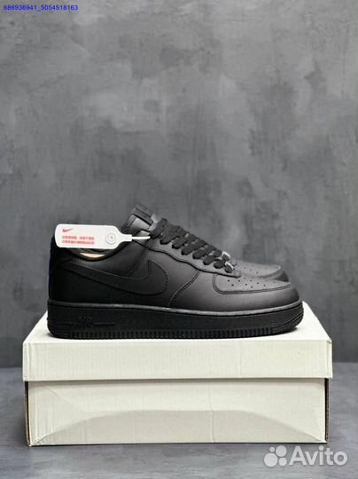 Кроссовки nike air force 1 black (Арт.15650)