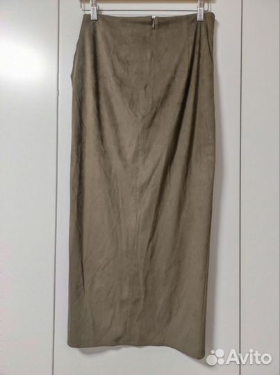Новая юбка миди Zara из искусственной замши