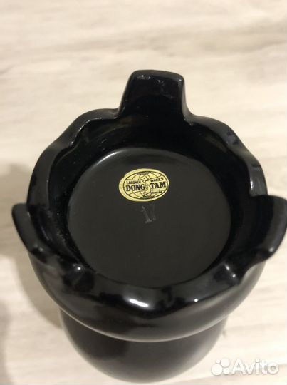 Ваза из шелка с росписью, ручная работа, Вьетнам