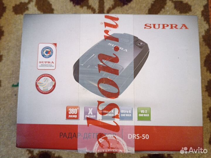 Радар детектор supra drs-50