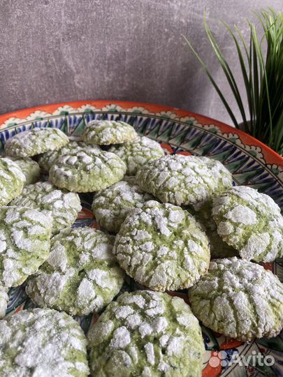 Мятное печенье с трещинками