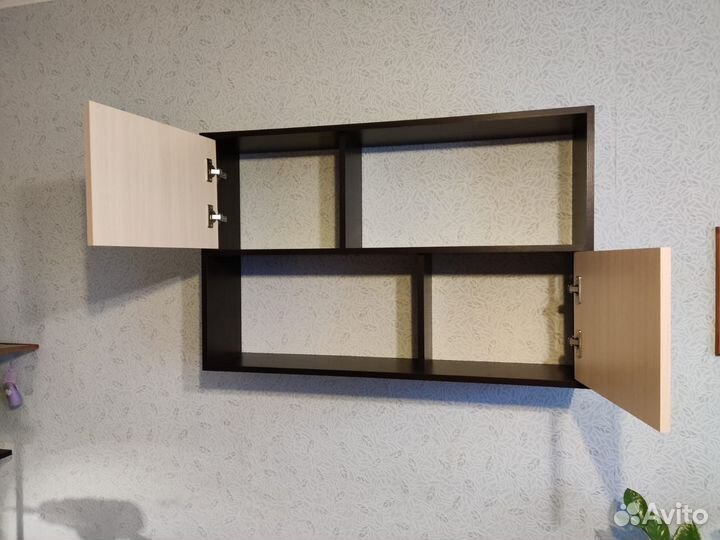 Настенная полка пд-1 Венге-Молочный дуб