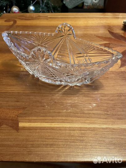 Хрустальная ваза конфетница, салатница СССР