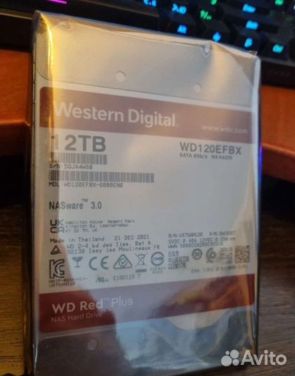 Жесткий диск HDD WD 120efbx 12TB