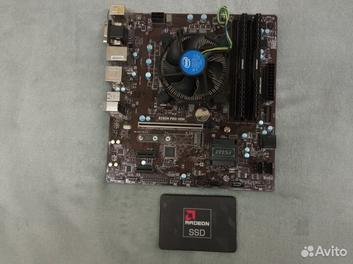 Комплект MSI b250m, i5-7400 3.4ghz и тд