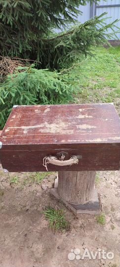 Довоенный Чемодан СССР 30-40 гг деревянный сзамком