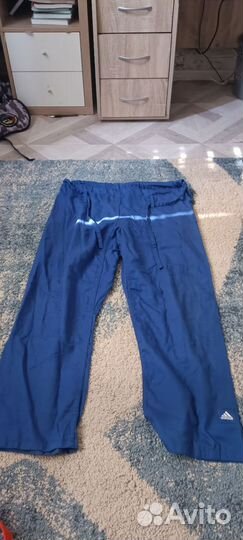 Кимоно для дзюдо синее adidas 180см