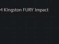 Ddr4 sodimm Kingston fury Impact 16gb