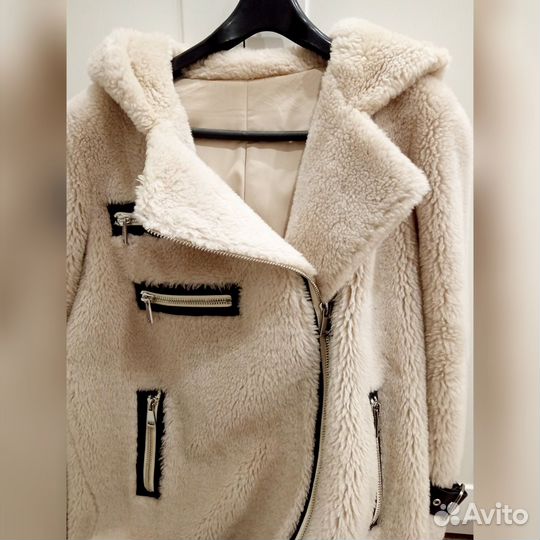 Шуба-косуха из овечьей шерсти