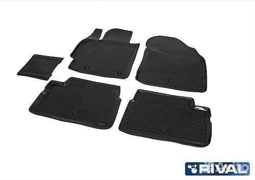 Коврики салона Toyota Corolla черный полиуретан Ri