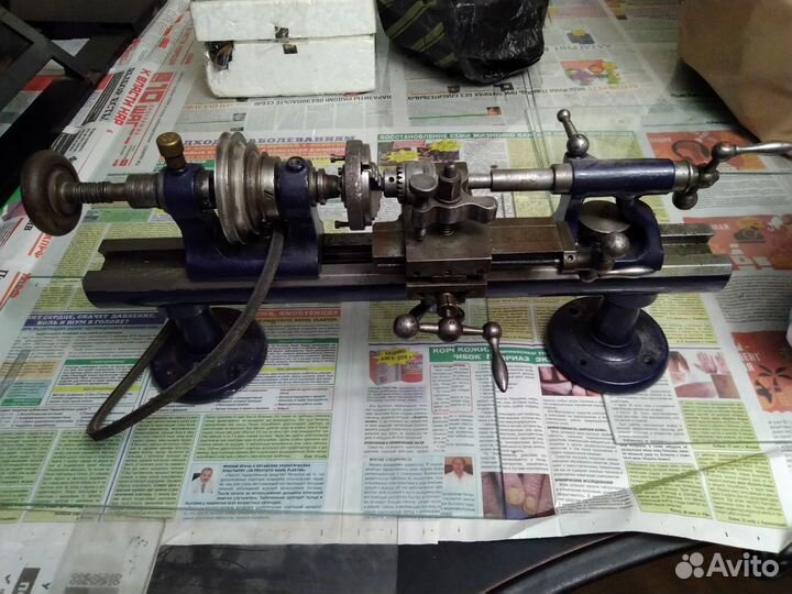 Станок токарный,ссср, настольный,миниатюрный.Вышлю