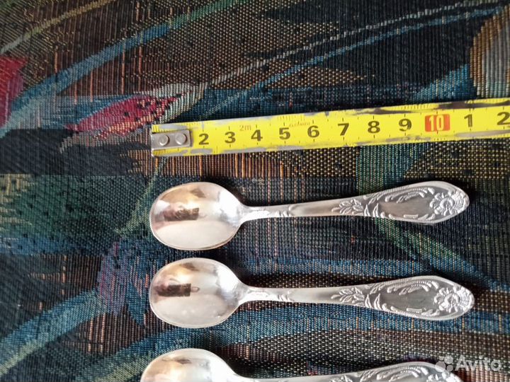 Мельхиор СССР 6 шт Кофейные Мннц1-50