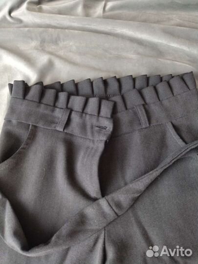 Брюки школьные серые