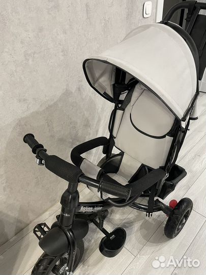 Детский трехколесный велосипед коляска