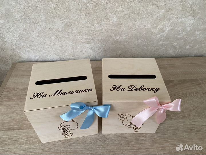 Свадебные аксессуары. Шкатулки «мальчик и девочка»