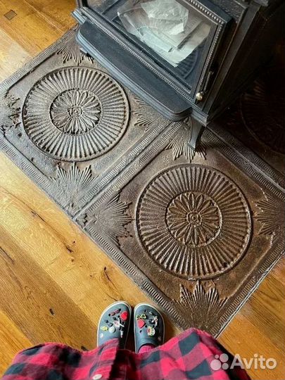 Старинные чугунные плиты 19 века/Антиквариат