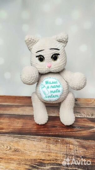 Мягкая игрушка кошка. Кошечка крючком