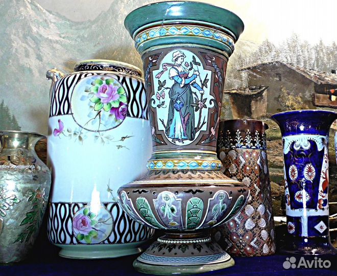 Ваза.19 век.Villeroy & Boch.Германия.Керамика