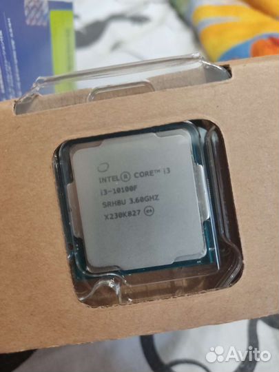 Процессор I3 10100F BOX с чеком